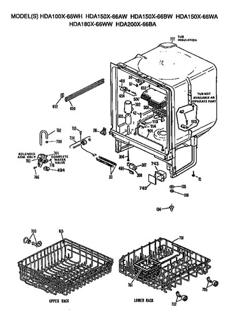 Hotpoint HDA150X-66AW Dishwasher | Partswarehouse