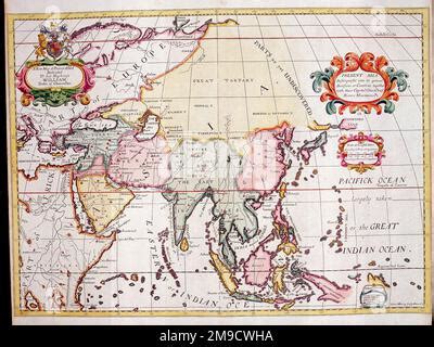 18th century Map of Asia Stock Photo - Alamy