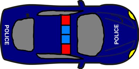 police car top view png - Clip Art Library