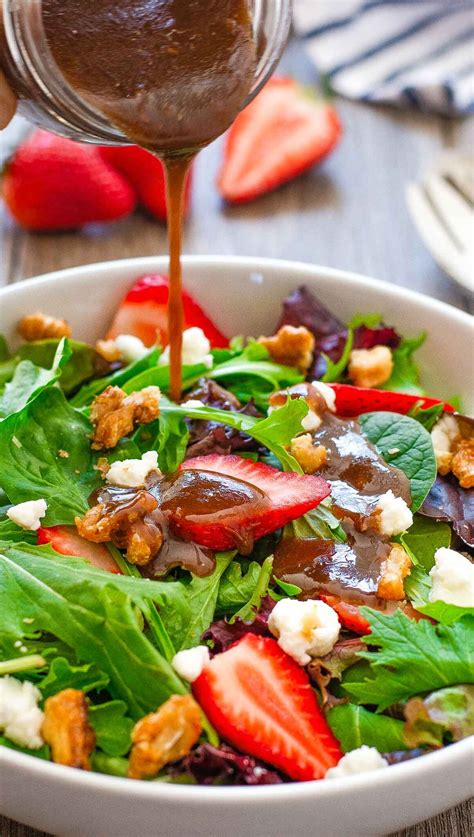 Strawberry Feta Salad with Balsamic Vinaigrette - Bunny's Warm Oven