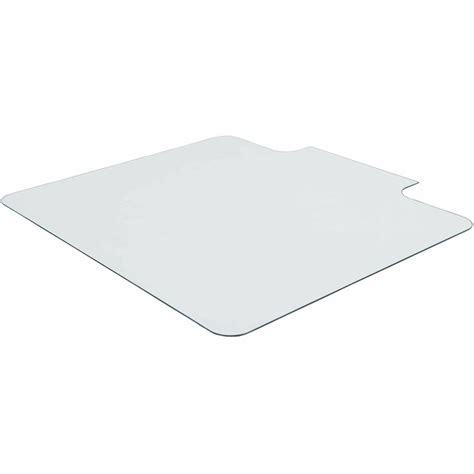 Lorell Tempered Glass Chairmat with Lip - Zerbee