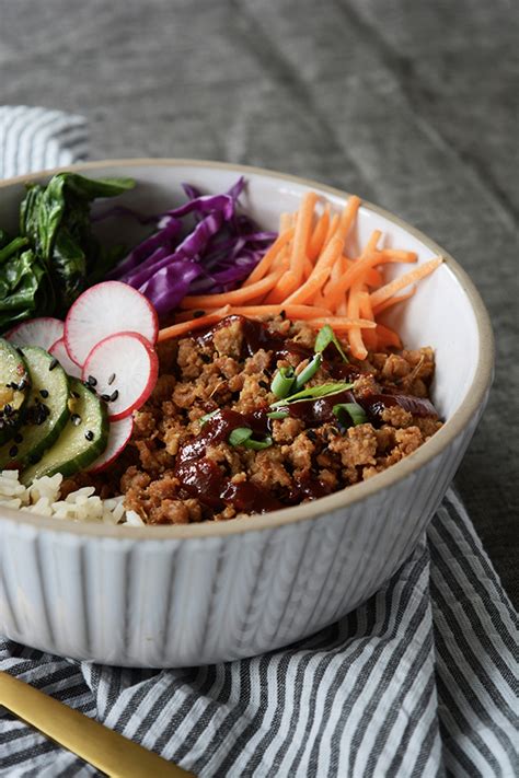 Ground Turkey Korean Rice Bowls - Oleander + Palm