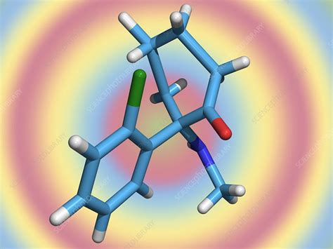 Ketamine molecule, recreational drug - Stock Image - A624/0178 ...