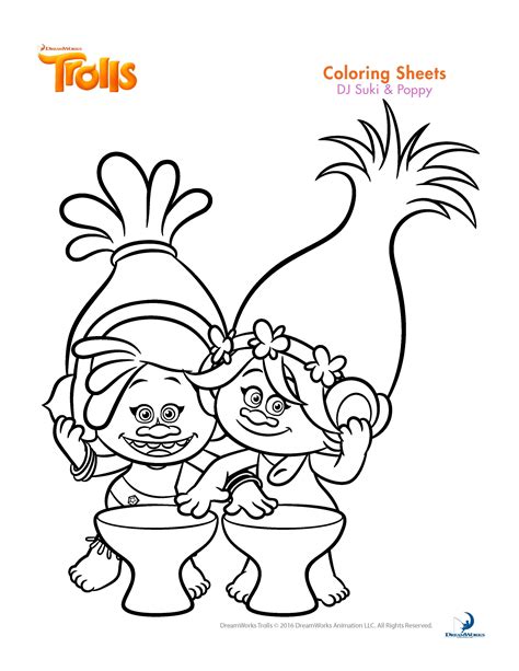 Trolls Movie Coloring Pages - Best Coloring Pages For Kids