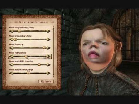 [Oblivion] Character Creation - YouTube