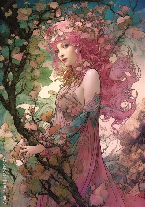 Persephone greek goddess of spring, mythology, legend, generative ai ...