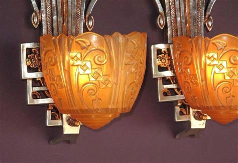 Pair Very Art Deco Sconces circa 1930 For Sale at 1stDibs