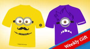 3 Free Vector Minion T-Shirt Designs In (.ai, .eps) Format | Weekly Gift – Designbolts