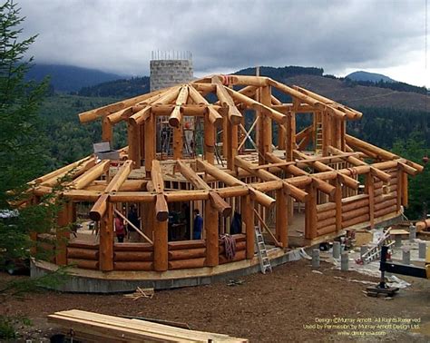 One of my homes under construction in Washington. #loghome #loghomedesign #loghomebuilders # ...