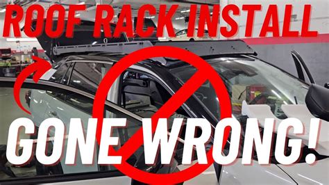 Toyota RAV 4 HYBRID Roof Rack Installation GONE WRONG ! - YouTube