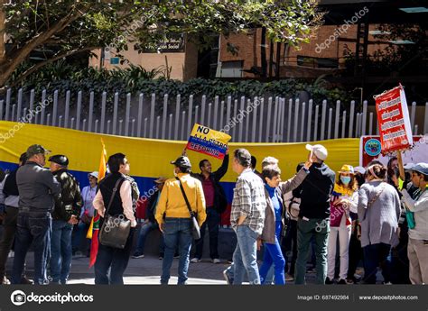 Bogota Colombia 14Th November 2023 Citizen Protest Front Ministry ...