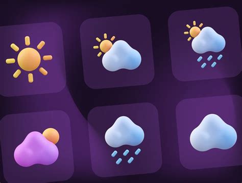 Weather 3D Icon in 2023 | 3d icons, Icon illustration, 3d illustration