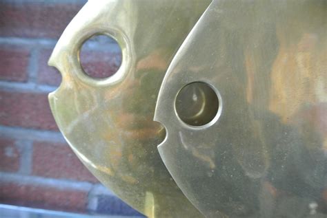 Abstract Brass Fish Sculpture by Hattakitkosol Somchai For Sale at 1stdibs