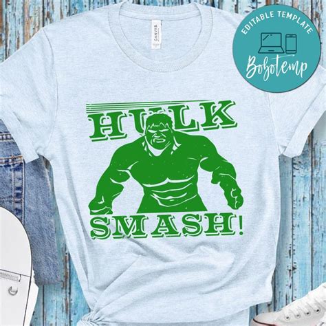 Hulk smash Avenger T Shirt | Bobotemp