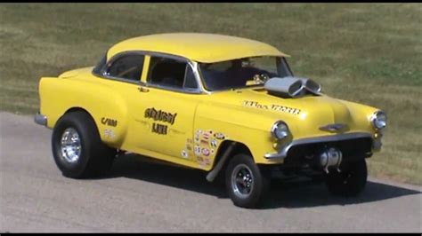 4th Annual Hunnert Cars Heads Up - '54 Chevy Gasser - 6-16-2012 - YouTube