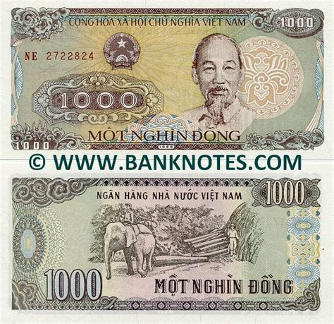 Viet Nam 1000 Dong 1988 - Vietnamese Currency Bank Notes, Southeast Asian Paper Money, Banknotes ...