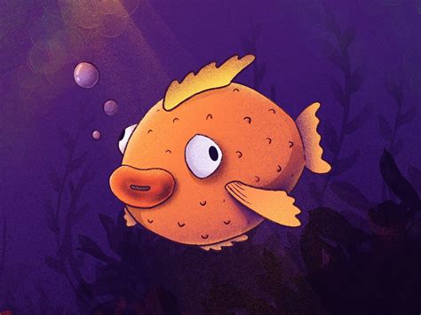 Fish go bloop bloop! by Justas Galaburda on Dribbble