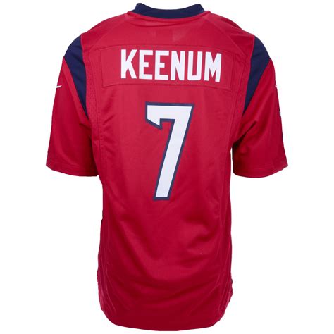 Nike Mens Case Keenum Houston Texans Game Jersey in Red for Men | Lyst