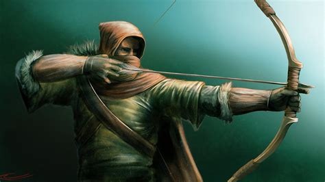 Papeis de parede 1920x1080 Arqueiros Homem Guerreiro Green Arrow Capuz Flecha De Madeira Arco ...