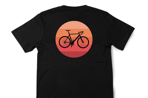 Bicycle Silhouette Retro Sunset Graphic by MagaArt · Creative Fabrica