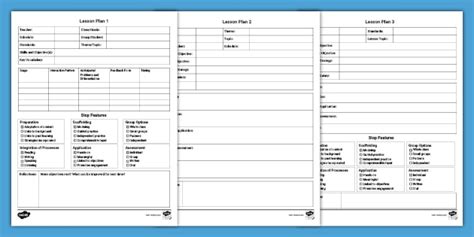 Editable ELL Lesson Plan Templates - Teaching Resources