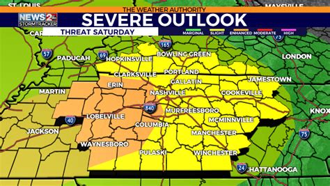 Threat of severe weather returns to Middle Tennessee Saturday | WKRN News 2