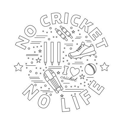 Cricket Sport Game Graphic Design Concept Stock Vector | Royalty-Free | FreeImages