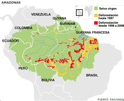 Mapa geográfico del Amazonas ~ Animales del Amazonas