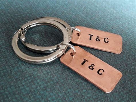 Couples Keychain Set Personalized Couples Gift Boyfriend - Etsy