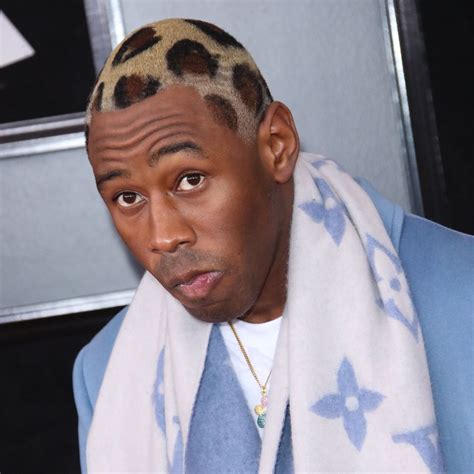 Do you like it? Tyler The Creator rocks leopard hair on the Grammys red carpet. #TylerTheCreator ...