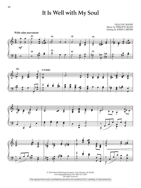 It Is Well with My Soul | Sheet Music Direct