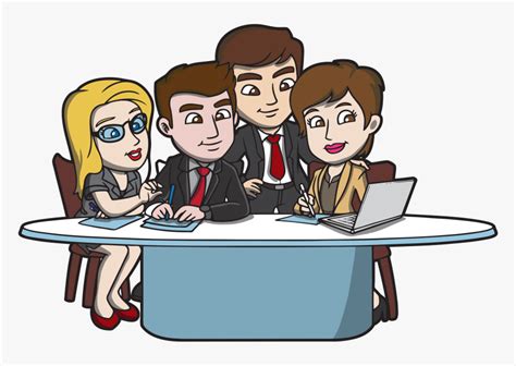 Office Workers Image Cartoon, HD Png Download - kindpng