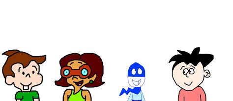 Stanley Seeing Rudy, Penny and Snap from ChalkZone by MJEGameandComicFan89 on DeviantArt