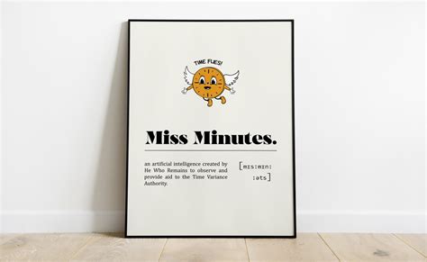 Miss Minutes Poster Tv Series Prints TV Series Wall Art | Etsy