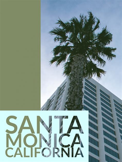 Santa Monica Travel Poster Free Stock Photo - Public Domain Pictures