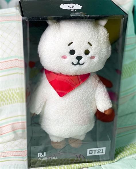 BT21 RJ Plush Doll w/ Box, Hobbies & Toys, Memorabilia & Collectibles, K-Wave on Carousell