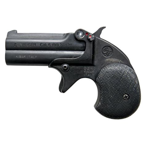 BLANK FIRING GUN DERRINGER KIMAR OLD WEST REPLICA .22 CALIBER BLACK FINISH