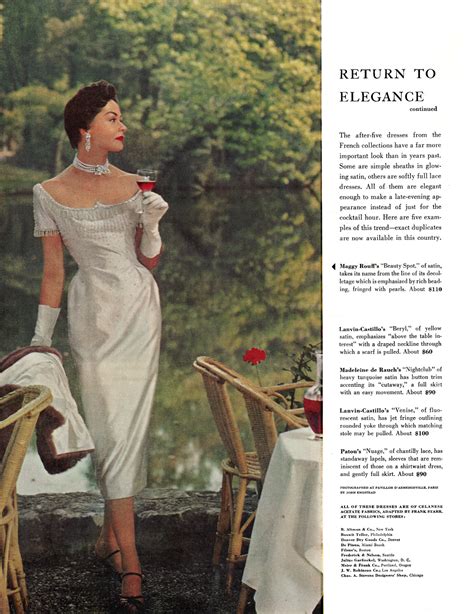 Zips & Darts: Return to Elegance - McCall's 1954 Fashion Feature