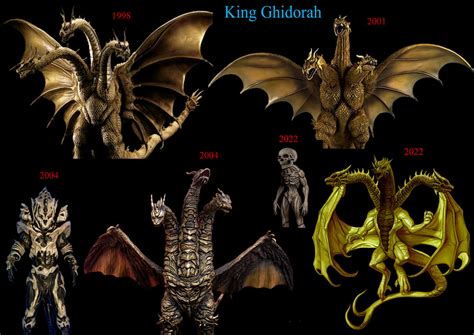 Evolution Of King Ghidorah (1998-2022) by Gigan0 on DeviantArt