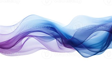 AI generated blue and purple smoke wave on transparent background 36891413 PNG