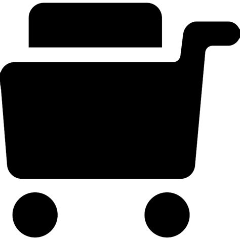 Shopping Cart Filled Commercial Symbol Vector SVG Icon - SVG Repo