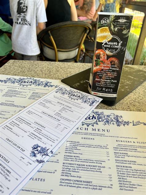 Menu at Irene Farm restaurant, Centurion, Nellmapius Rd