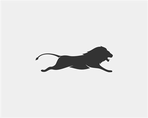 lion vector silhouette 12465378 Vector Art at Vecteezy