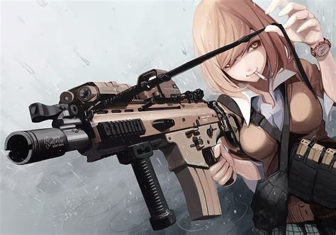 Anime Girls With Guns, cute anime guns HD wallpaper | Pxfuel