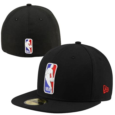 Mens NBA Logo Black 59FIFTY Fitted Hat - NBA Store