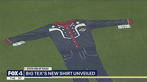 Big Tex's new shirt unveiled - YouTube