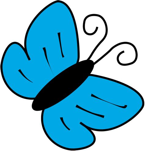 Blue butterfly clipart free images 4 – Clipartix