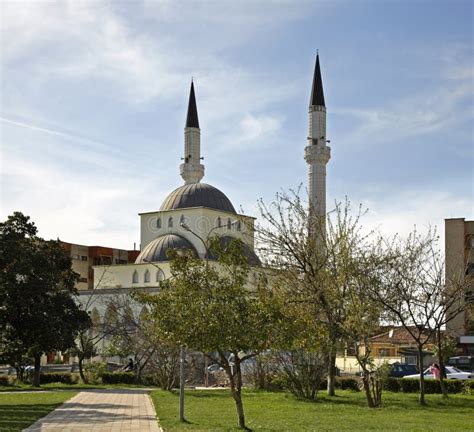 New Mosque in Shkoder. Albania Stock Image - Image of church, temple ...