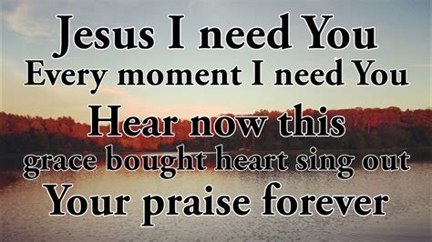 "Jesus I Need You" Hillsong - Lyrics - YouTube