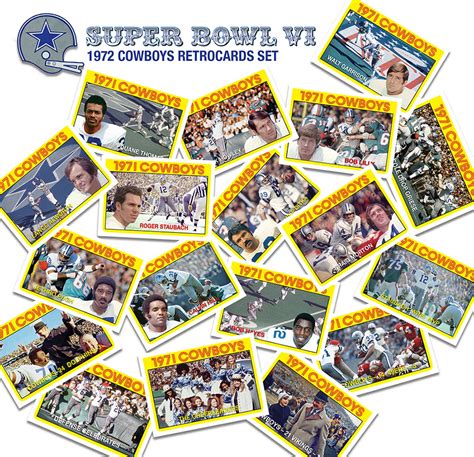 1972 Dallas Cowboys Super Bowl Champs – RetroCards